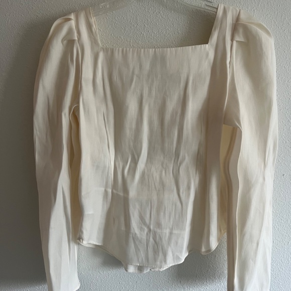 &Others Stories Romantic Puffed Sleeve Blouse Size 4 - Picture 2 of 7